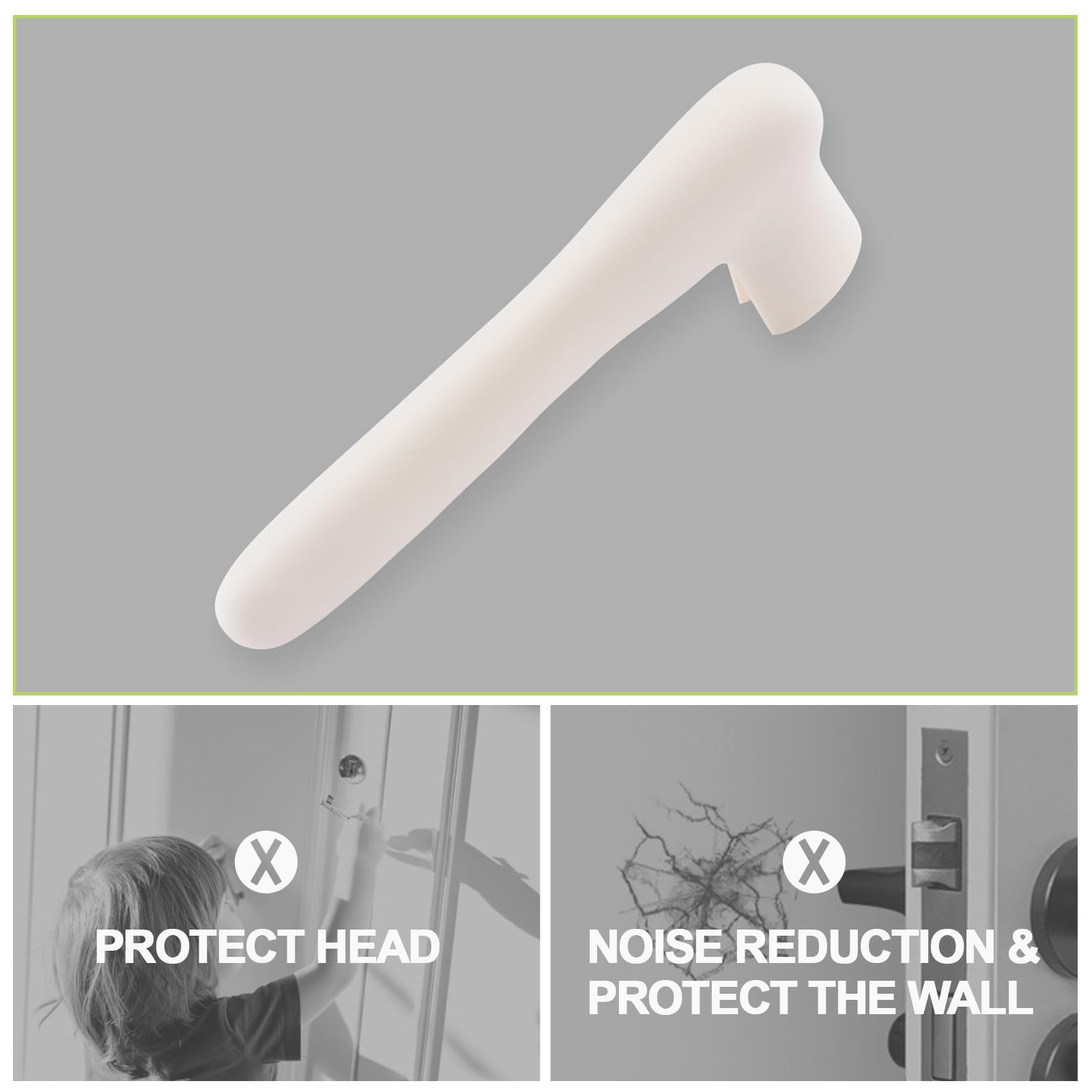 Türgriffabdeckungen, 2 Stück, Silikon-Türgriff-Handschuhabdeckungen, Türknauf-Abdeckungen, rutschfeste Türhebel-Protektoren