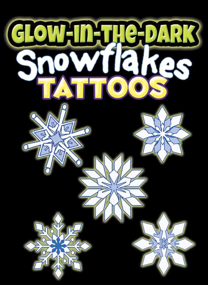 Glow-in-the-Dark Tattoos: Snowflakes