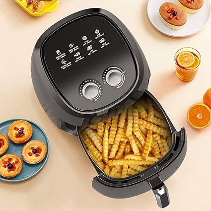 CREDSY Air Fryer Oven, 4.0 L Healthy Oil-Free Air FryerOven Oilless Cooker Small Air Fryer with Nonstick Frying Pot For Roasting, Frying Grilling, Baking Knob Cooking Air Fryer