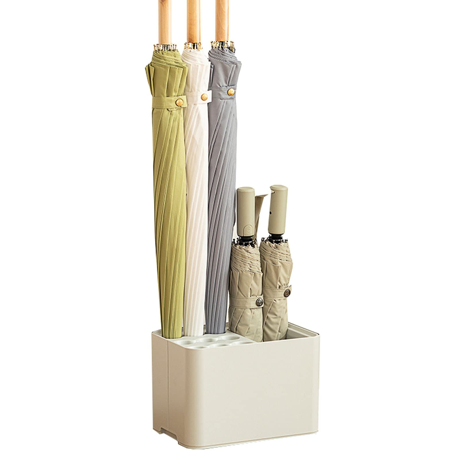 SaryEdge Plastic Umbrella Stand, Japanese-Style Umbrella Rack Can Store Long & Short Umbrellas - Ideal for Entrance Passage, Front Door, Hallway,