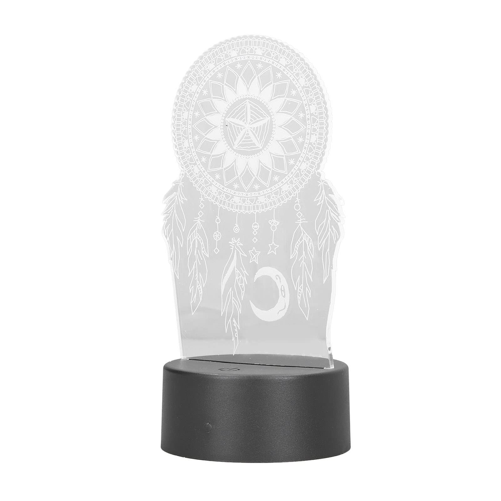 Fafeicy USB Rechargeable 3D Night Light, 7 Colours Touch Dimmable