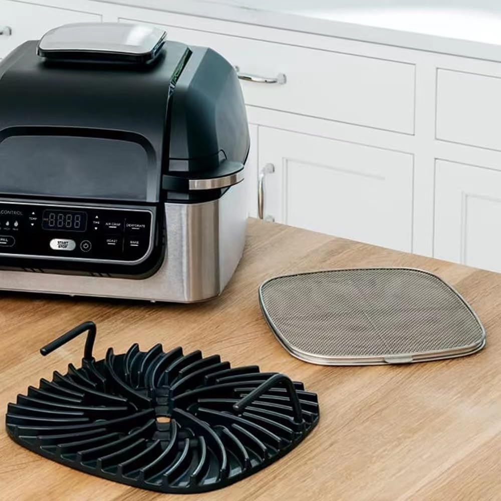 Stainless Steel Splatter Shield for Ninja Foodi AG301,5-in-1 Air Fryer Accessories Parts for Ninja Foodi,Replacement Parts for Ninja Foodi AG301C, AG302, AG300, AG300C,AG300,AG400