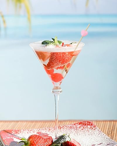 Miniatura 5 de ONLYKXY 20 palillos de bambú de 4.72 pulgadas con forma de corazón de plástico para aperitivos, fiesta de té, despedida de soltera, boda, San