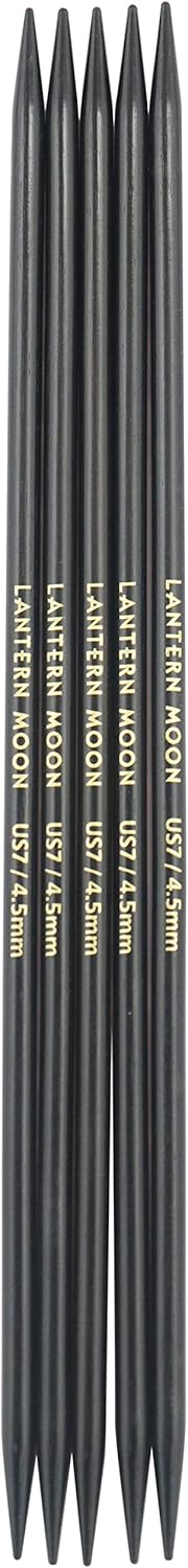 Lantern Moon Ebony Wood Double Pointed Needles 8" (20cm) | US Size 7 (4.5mm)