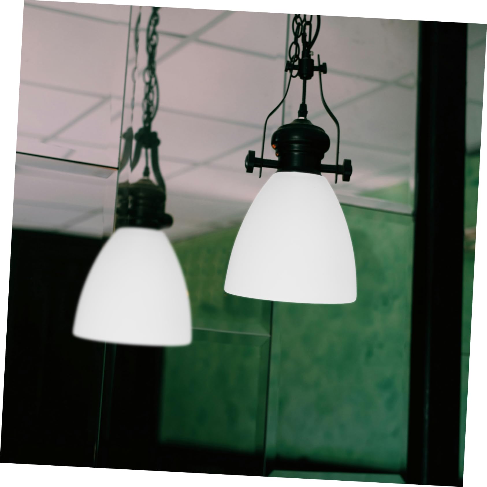 Paralume in Vetro E27 Paralume Moderno per Lampade a Sospensione Design Elegante 4.2Cm Sostituzione Decorativa per Lampadari