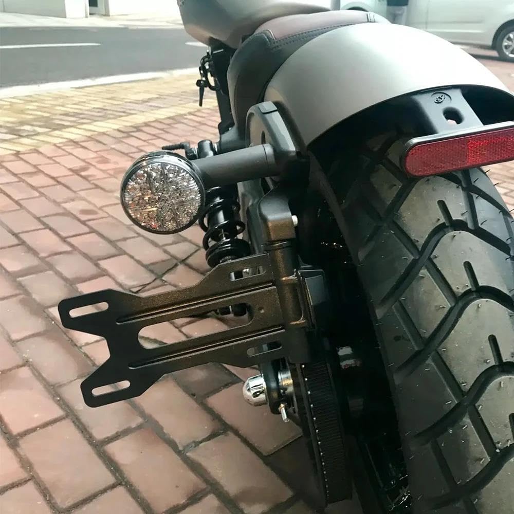 Für Indian Scout Rogue Twenty Sixty Sport Chief Bobber Dark Horse Seitlicher Kennzeichenhalter Motorrad Nummernschildhalter