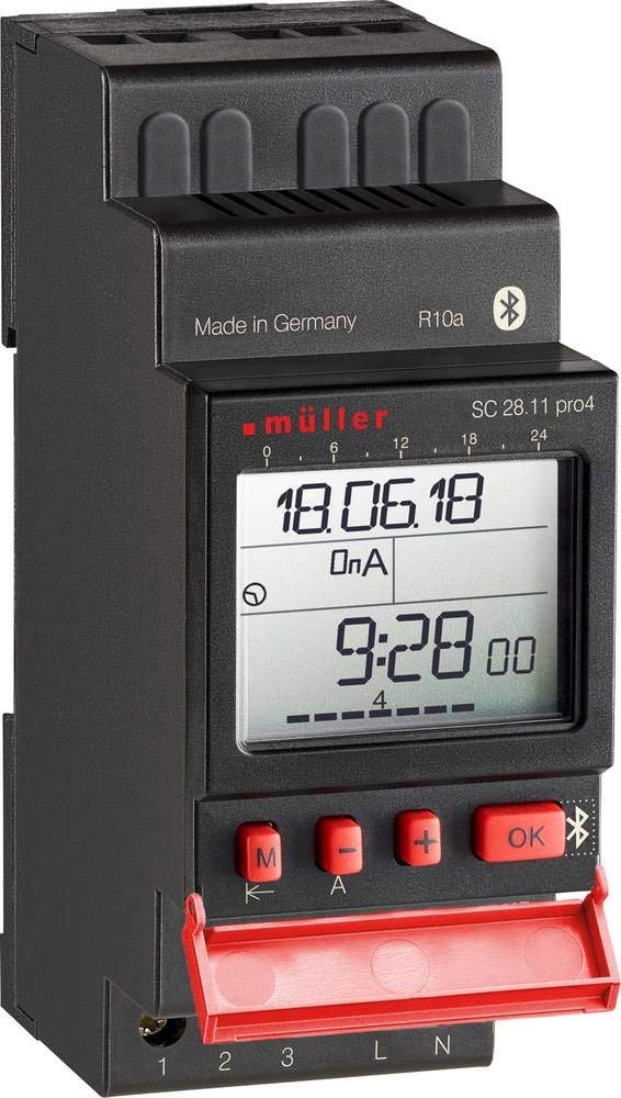 Müller SC 28.21 pro4 230V 50-60Hz Hutschienen-Zeitschaltuhr digital 230 V/AC 4000 W