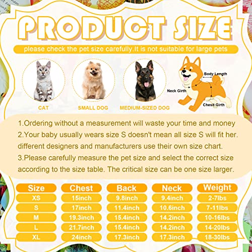 Leifide 8 Pcs Summer Themed Hawaii Dog Dresses Holiday Dog Dress Flamingo Fruit Floral Pattern Pet Skirts Hawaii Puppy Princess Dresses Outfits Bowknot Puppy Dresses For Girl Dogs Cats Beach (Small) #TOP1