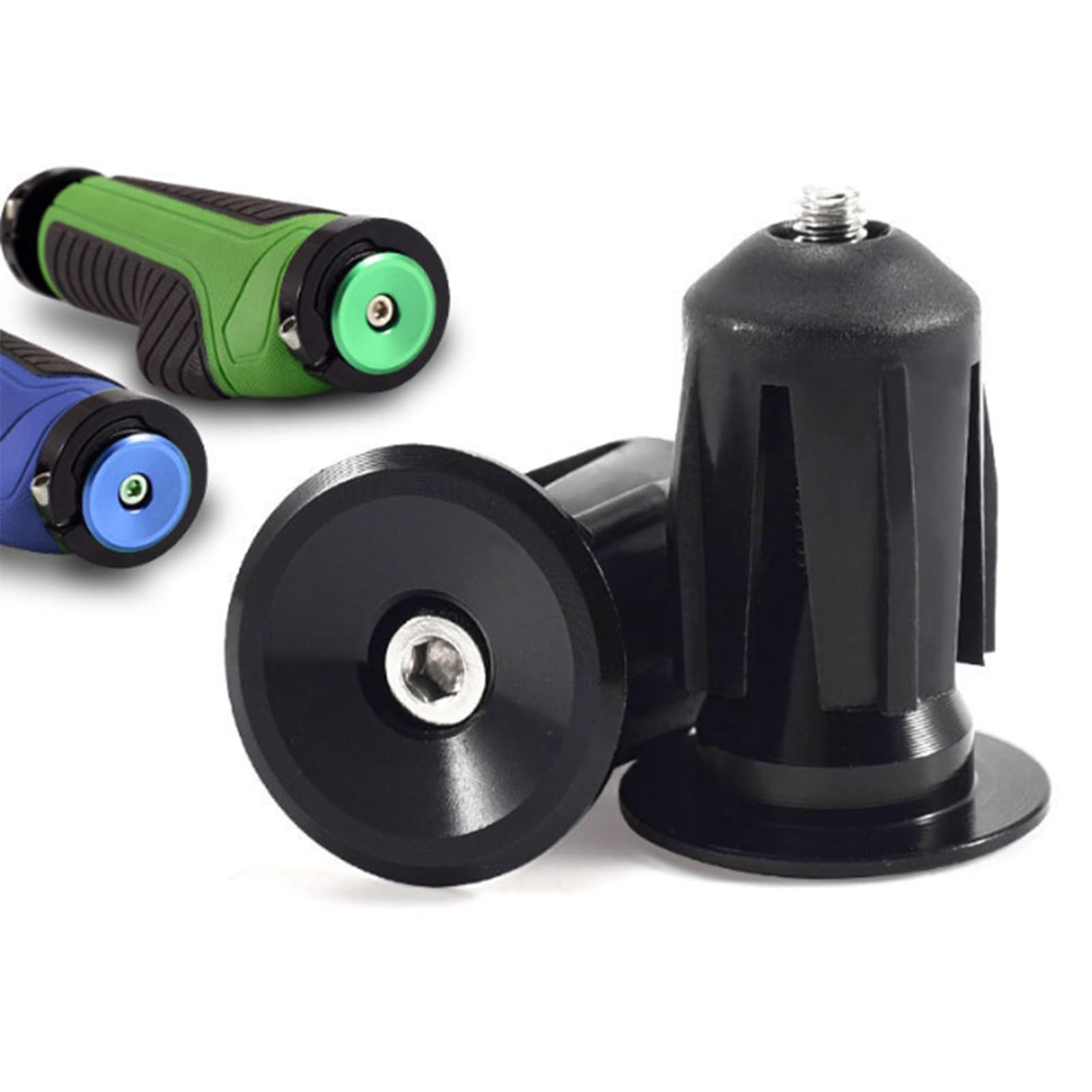 XAGMODSHN 1 Pair Aluminum Alloys Bike Handlebars End Plugs Bicycles End Caps for Most Bicycles Bike Part