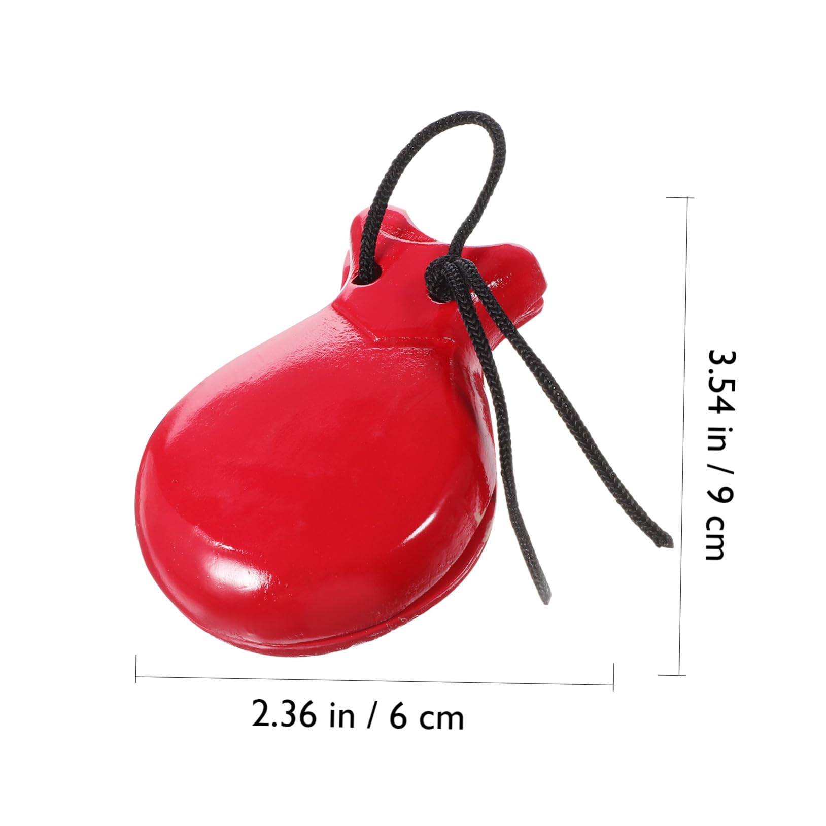 2 paia Wood Finger Castanets Strumenti Musicali in Legno Percussione Sonagli Educativi Suono e Resistente