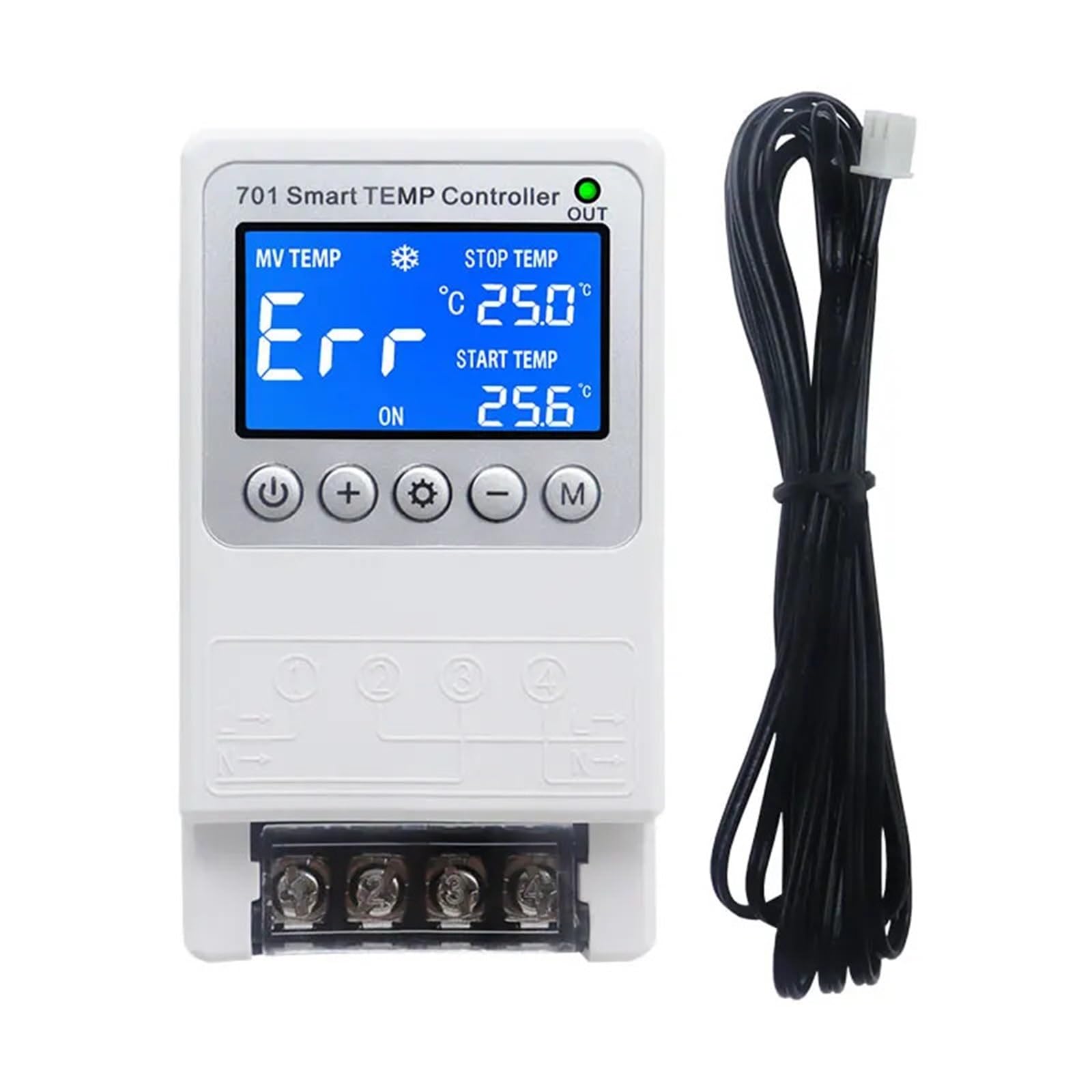 701 Regolatore di temperatura intelligente Controllo termostato costante Interruttore di controllo Controllo ciclo Sensore multiplo Testa opzionale(1)