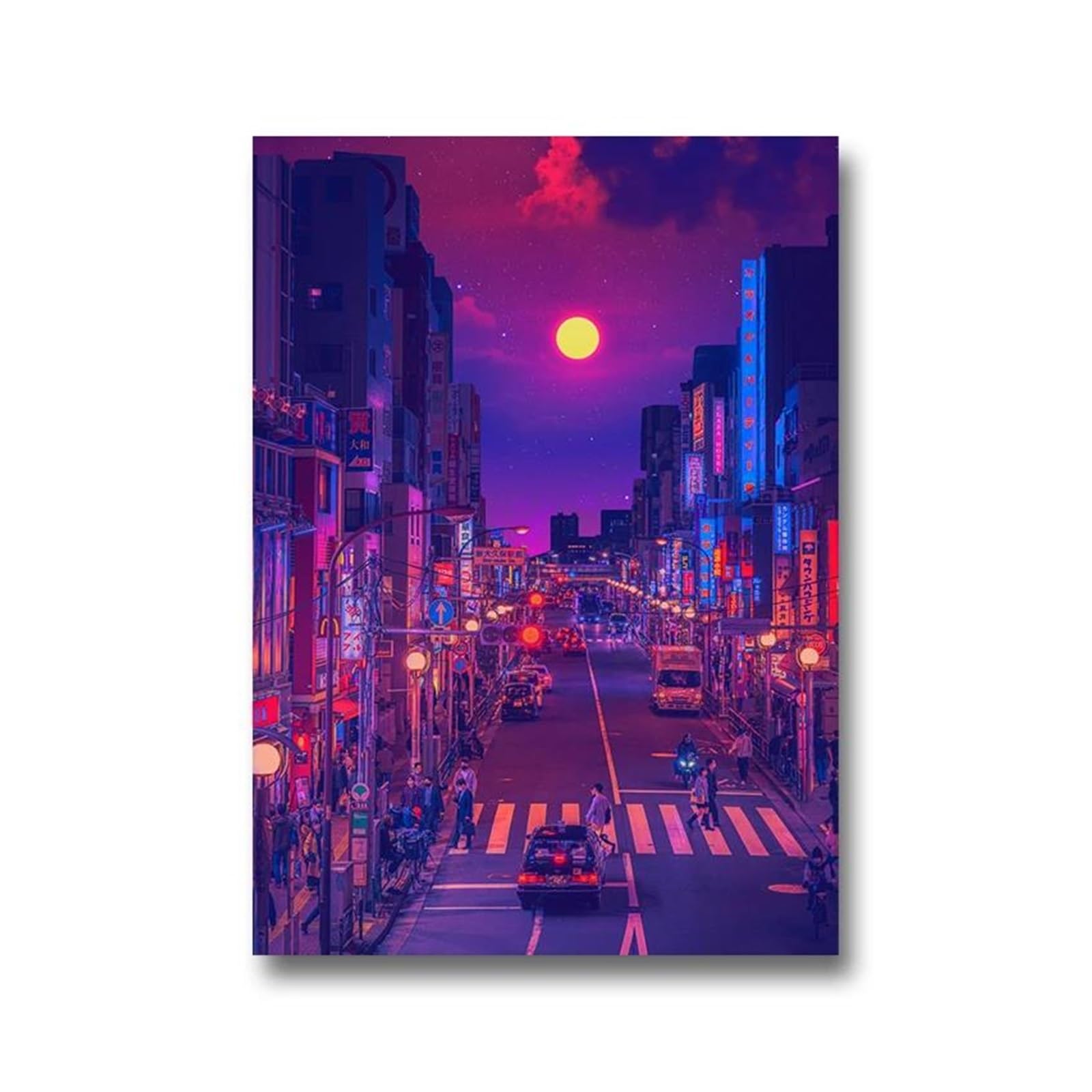 Impression sur toile Japon zen pour déco salon moderne 50x70cm