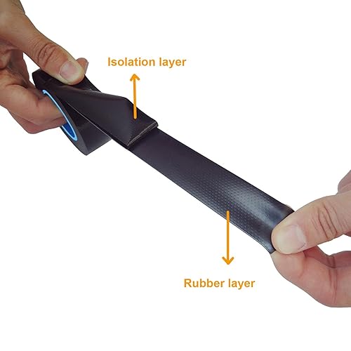 Miniatura 5 de Lichamp Paquete de 6 cintas de goma autofusibles para empalme de cables eléctricos y reparación de fugas de agua en tuberías, 1 pulgada x 10 pies x