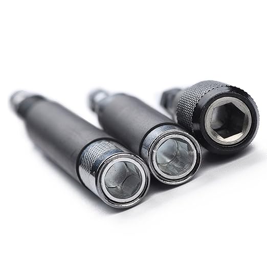 Trendy Retail 3Pieces 1/4''Hex Shank Telescoping Screwdriver Magnetic Bit Holder Drill Chuck