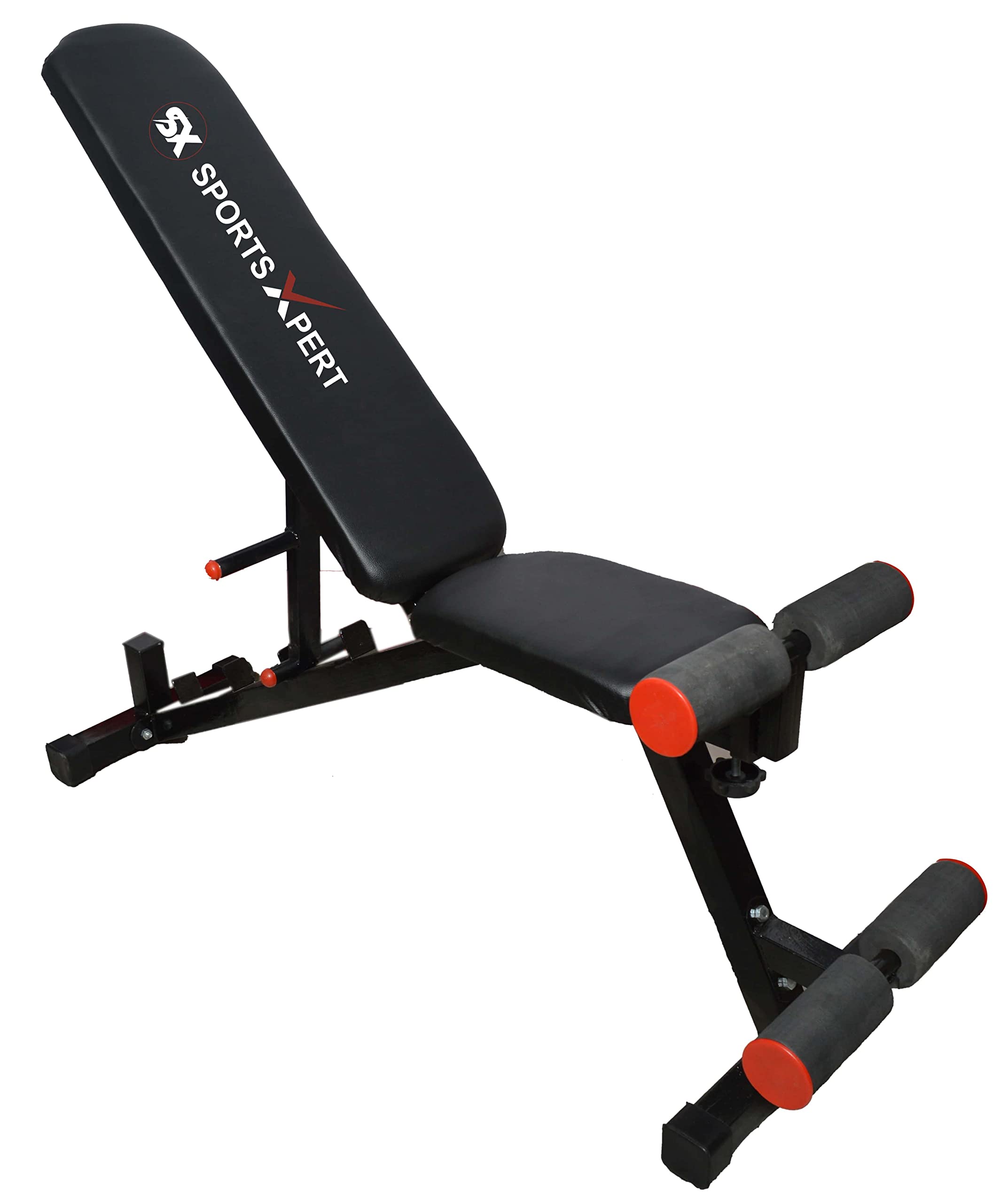 SX Fitness Heavy Duty Multi-functional Adjustable Flat, Incline and Decline Weight Bench for Home Gym, Strength Training, Abdominal and Full Body Workout capacity - 280 kg, Black (B09WNHYMQ8) Amazon Price History, Amazon Price Tracker