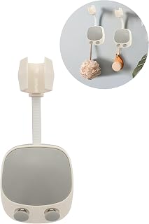 Shower Head Holder Adjustable Removable Shower Head Bracket Shower Rod Bracket No Drill Wall Mount Shower Head Bracket