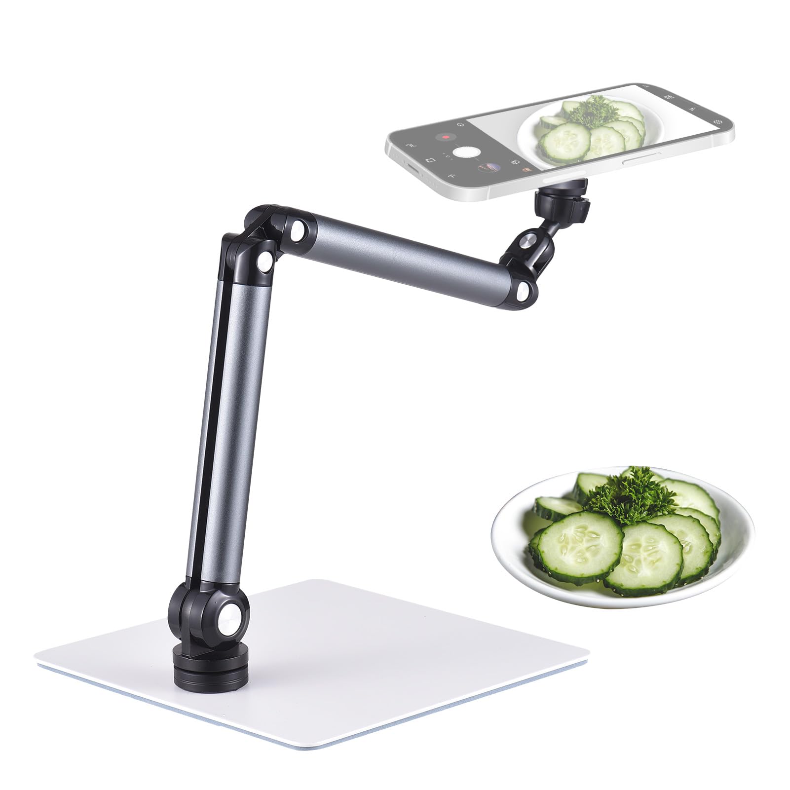 Soporte magnético para teléfono con brazo flexible, estable y seguro en cualquier superficie para grabar tu