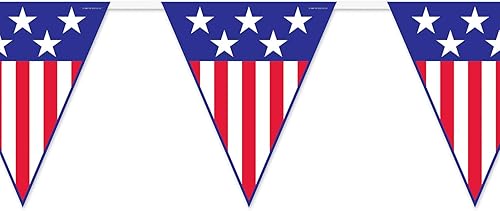 Miniatura 2 de Beistle 50530 - Banderín de espíritu de América 10 x 12 pies