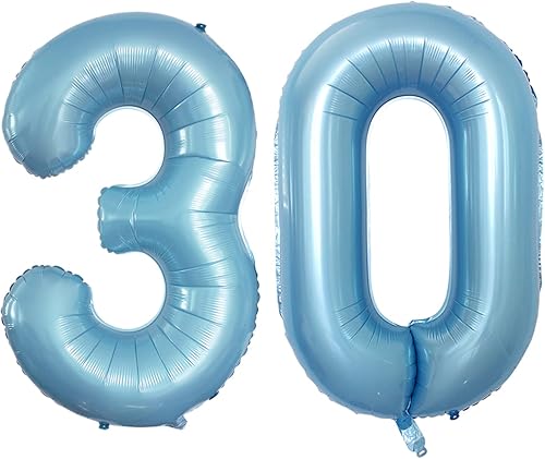 Miniatura 495 de GOER Globos con el número 40 para decoraciones de fiesta de cumpleaños número 40, globos de helio de aluminio jumbo de 42 pulgadas para 40