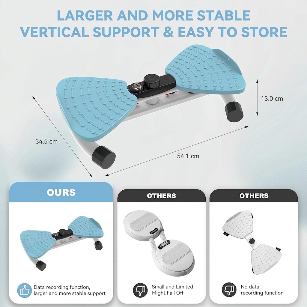 Twister Board con display digitale per addominali, per casa, 100 kg, per fitness