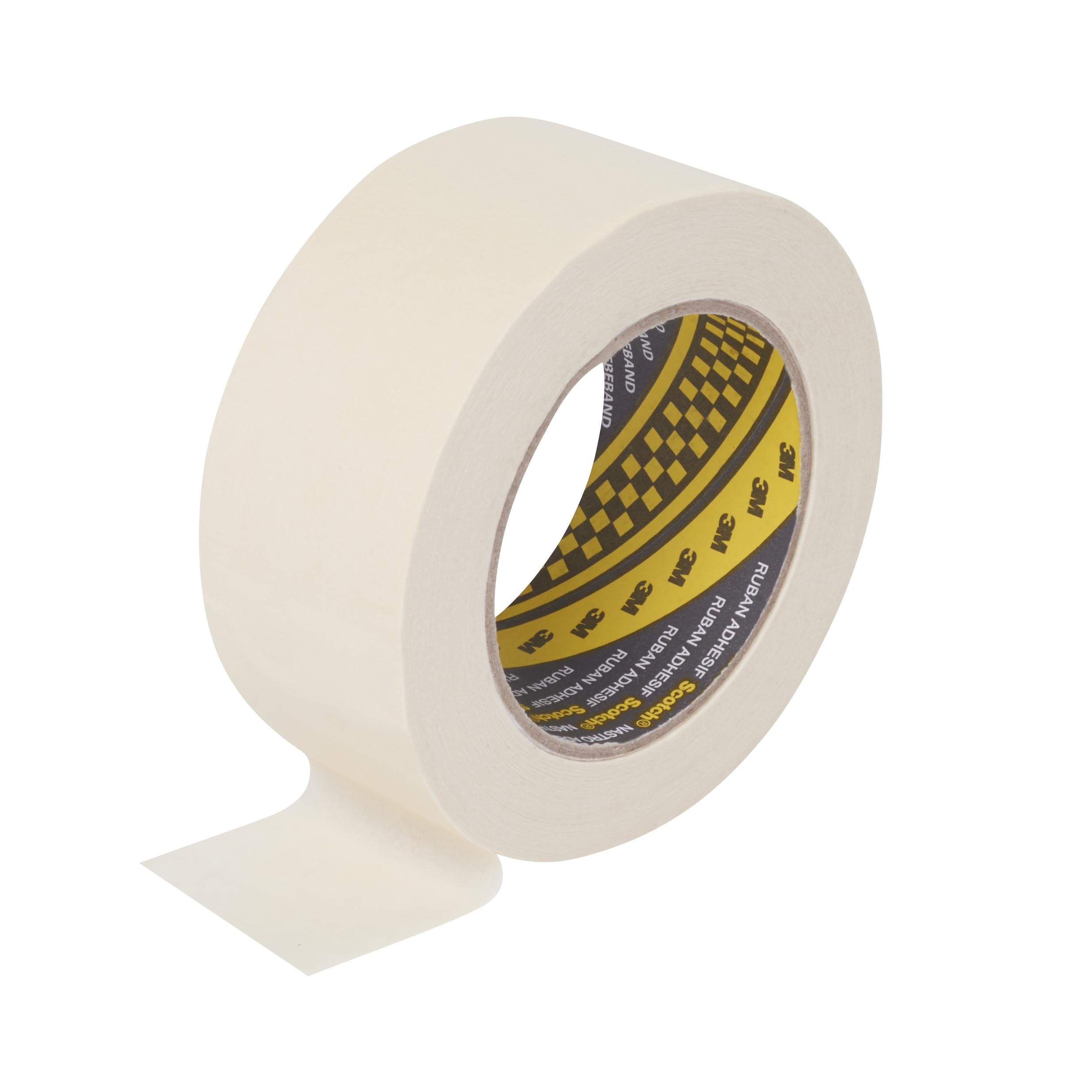 3M Automotive Masking Tape 2328, Beige, 48 mm x 50 m, 06313, 6 Rolls