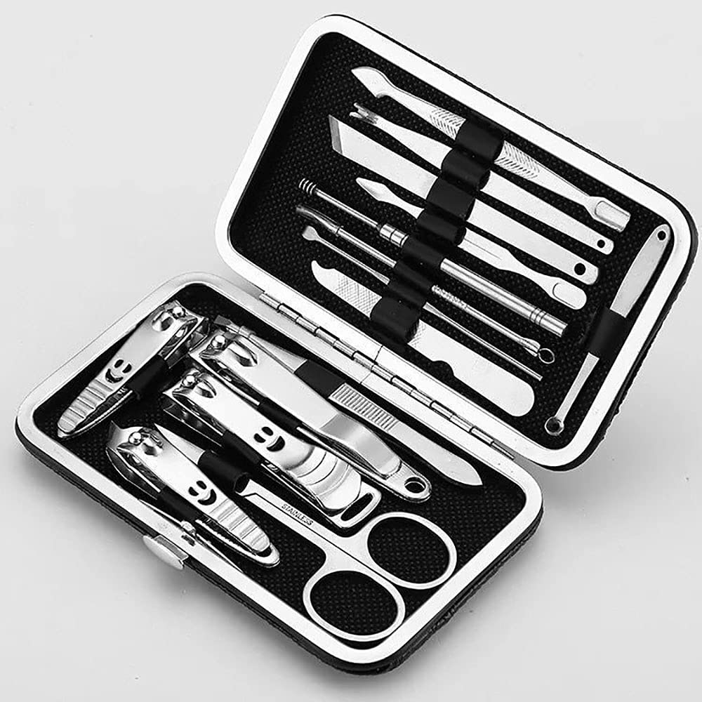 Kit de manucure anti-ongles incarnés avec ses 15 outils en étui