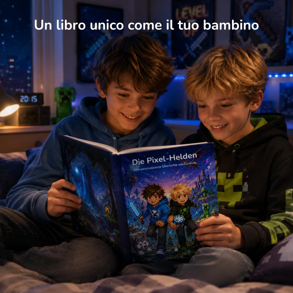 Libro personalizzato per bambini in stile Manga – Storia e illustrazioni Manga personalizzate | Avventura unica con nome, personaggi, tema e storia | Regalo per bambini (Copertina rigida)