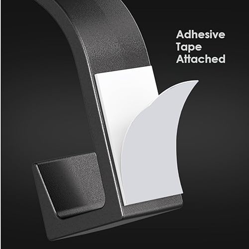 Miniatura 7 de 5 ganchos adhesivos de pared  Juego de doble gancho para baño, dormitorio, entrada, sin taladros, organizador que ahorra espacio para abrigos,