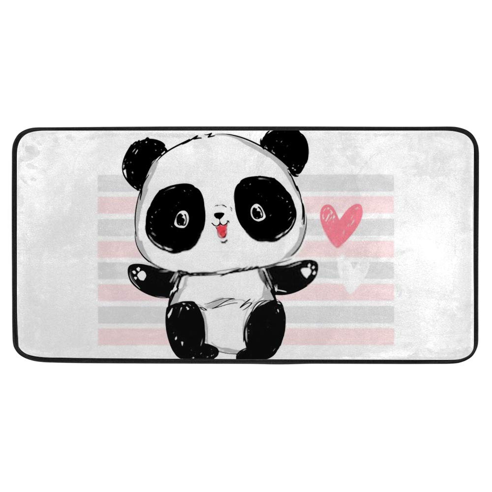 Tapis de cuisine antidérapant bébé panda idéal pour cuisiner en famille avec confort