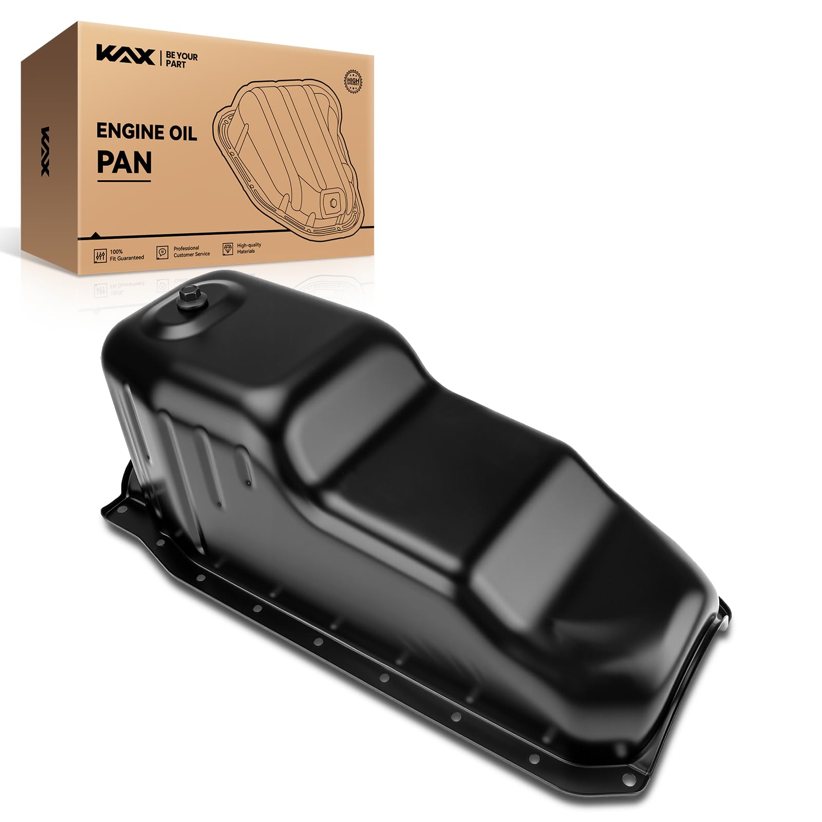 KAX 264-132 Engine Oil Pan Fit for Chevrolet C1500; GMC C1500 1991-1999, K1500; K1500 Suburban; K1500; K1500 Suburban 1996-1999, Tahoe; Yukon 1996-2000, Gasket not included