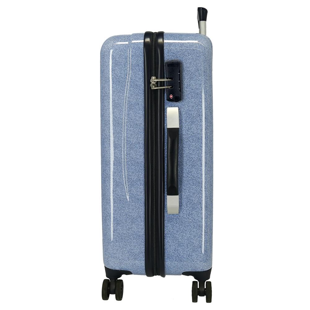 Joumma Disney Stitch You Are Magical Set di valigie blu 55/65 cm Rigido 6 kg Chiusura a combinazione laterale ABS 6 kg 91L Bagaglio a mano, blu, Taglia unica, Set di valigie