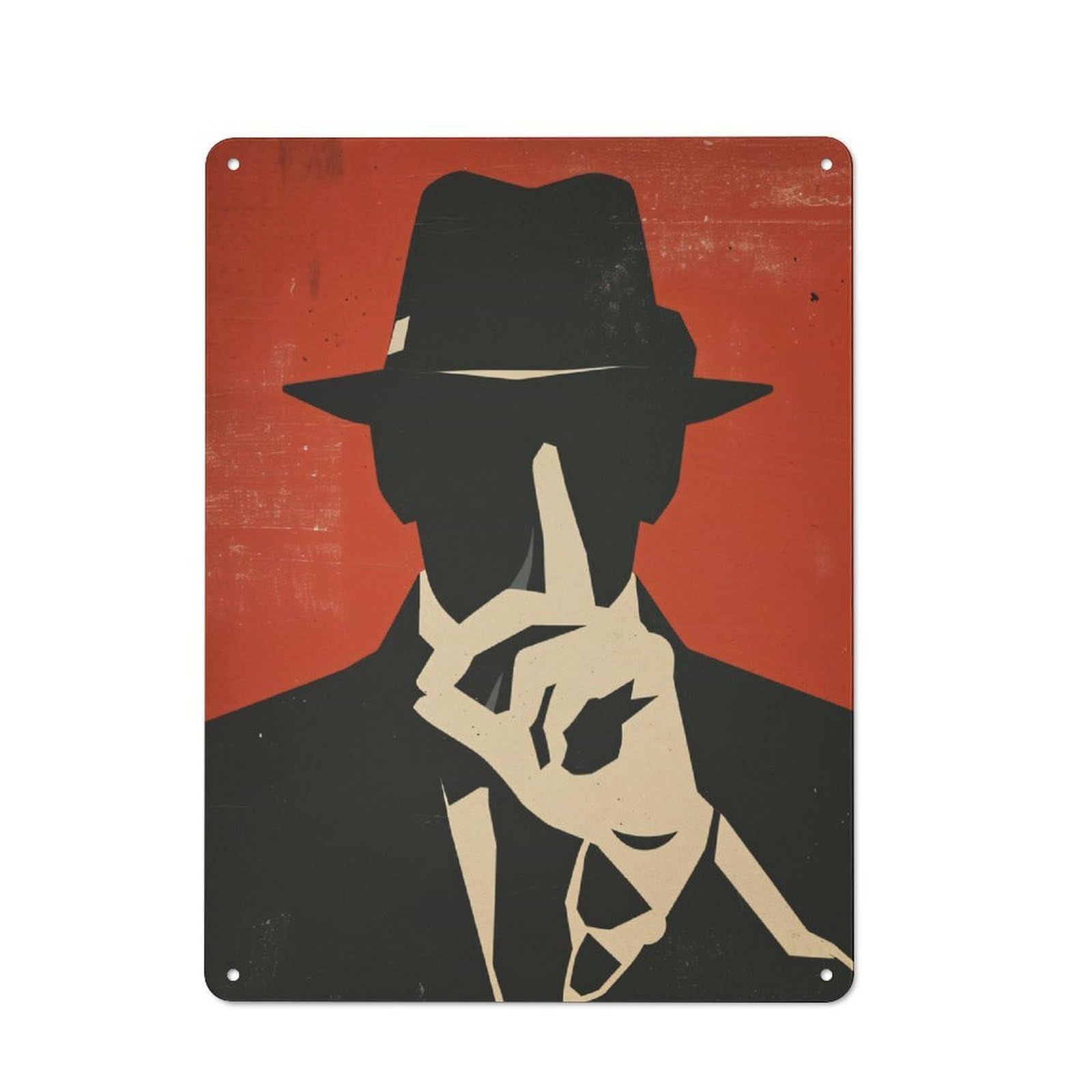 Junmoney Be Cool Dont Talk With Me Tin Wall Plaque 40X30cm With For Hobby Room Or Studio, New Home Wall Decor For Creative Interior Collectors