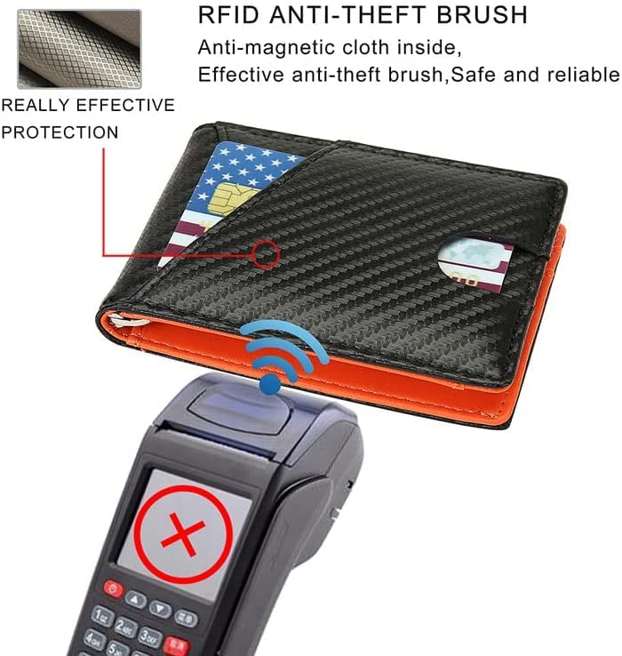 Leather Wallet Leather Men's Wallet Fashion RFID Protection Ultra-Thin Purse Clutch Men's Business Fashion Casual Short Coin Pocket Large Capacity4