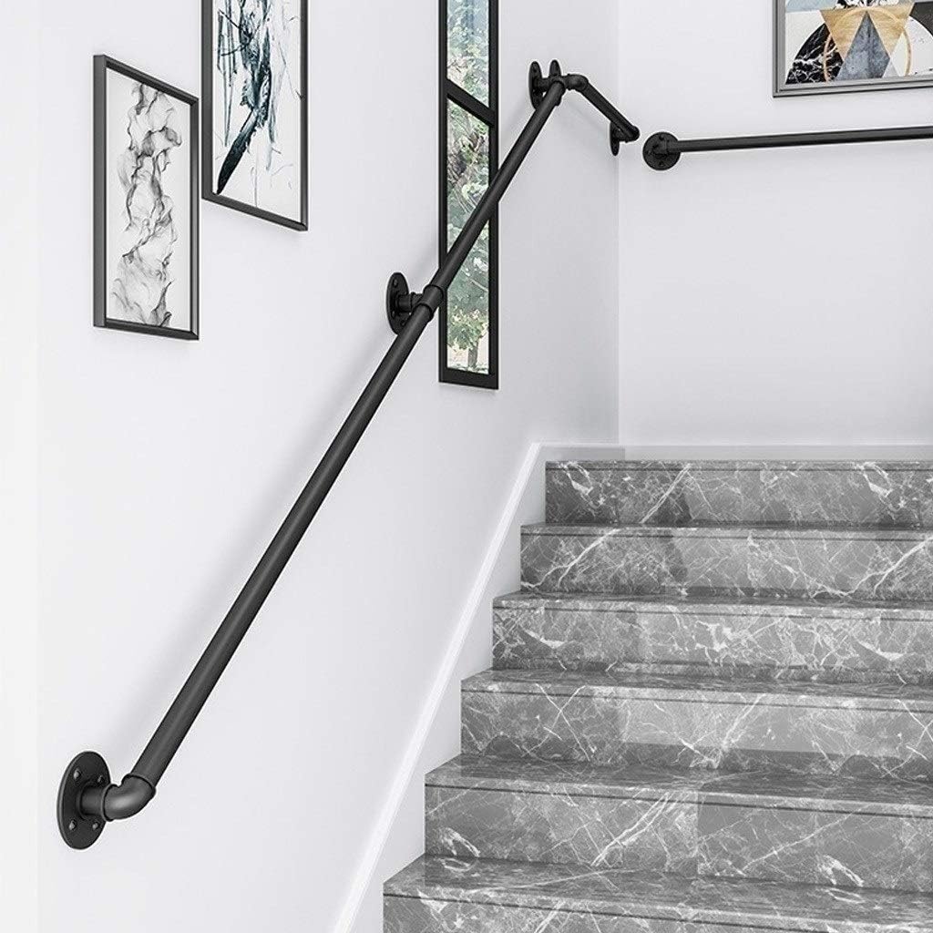 Staircase Handrail Rail Banister Kit,Complete Kit Stair Parts for Indoor and Outdoor Safety Railing Rail Support for The Elderly /30Cm(1Ft)