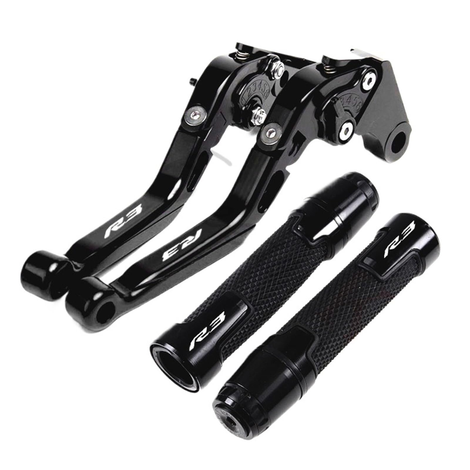 Ktebnwosd Color H Motorcycle Accessories Folding Brake Clutch Levers Handlebar Grips For Yzf R3 Yzfr3 2015-2020 Handle Lever Brake Clutchs Levers
