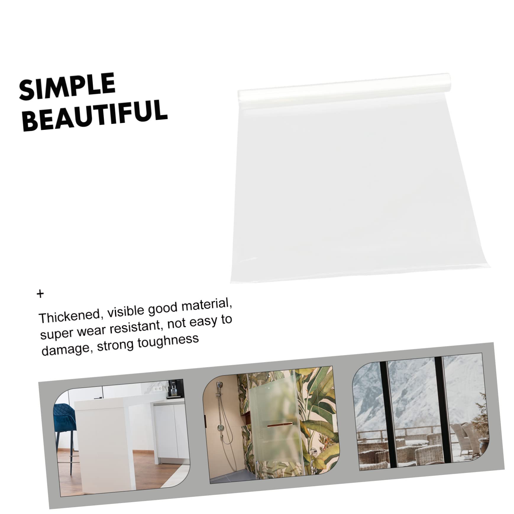 BRIGHTFUFU 1 Roll Furniture Protection Film Waterproof Table Cover Protector Furniture Protectors Dining Table Protector Clear Table Cover Tablecloth Protector Plastic Table Cover The Pet