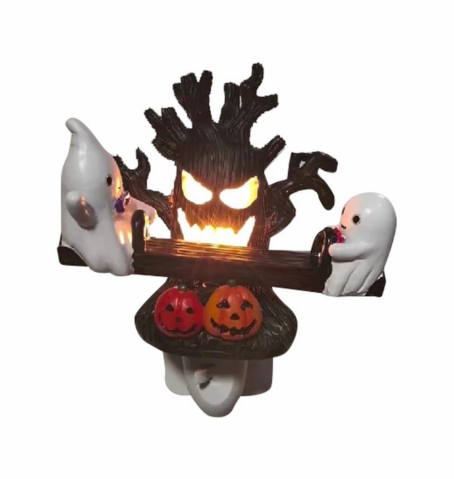 JytxhgzrVZ Halloween Decor Night Light, Novelty Lamp with LED, Desktop Skeleton Prop Ornament for Home Decor, Halloween Decorations(Ghost Witch Skull) Roof Window Party Festival (D)