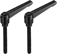 Vista 15 de uxcell - Juego de 2 tiradores ajustables de palanca de sujeción con botón macho roscado