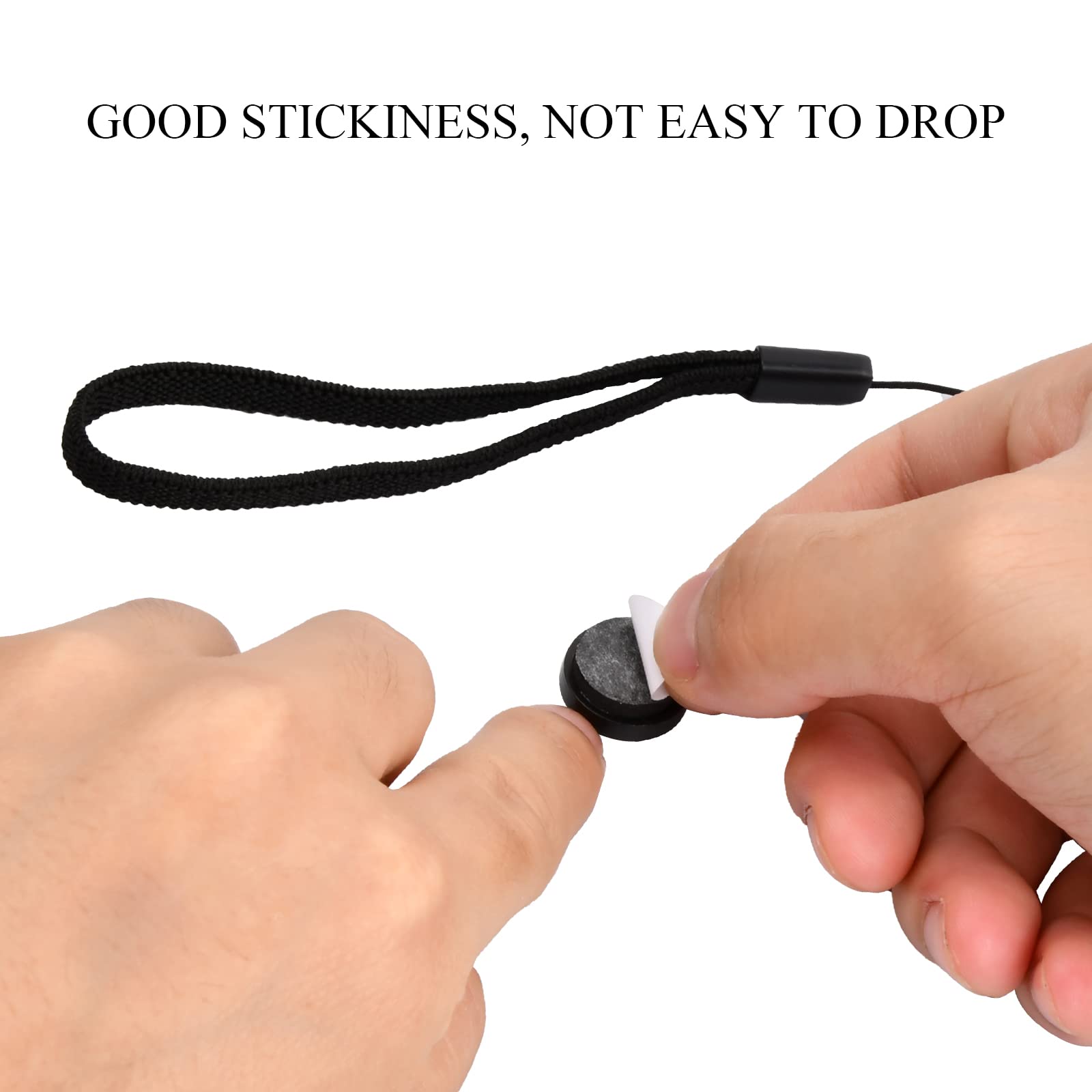 5 Pièces Dragonne Appareil Photo Poignet, Cache Objectif Universel, Bouchons D'objectif élastiques, Lanière Élastique Auto-adhésive Chaîne Anti-Perte Compatible pour éviter de Perdre