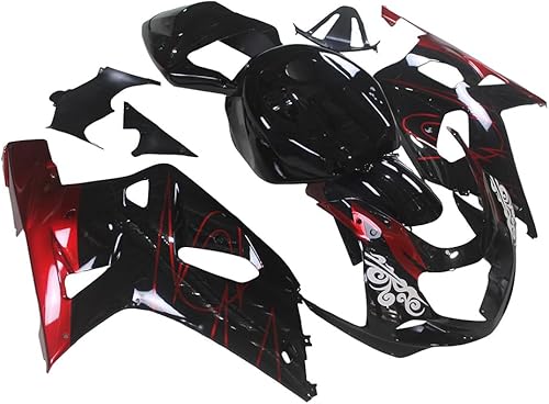 Miniatura 3 de Kit completo de carenado para Suzuki GSXR600 GSXR750 2000 2001 2002 2003 Carenados ABS Carrocería Inyección de Carrocería de Plástico Negro Rojo