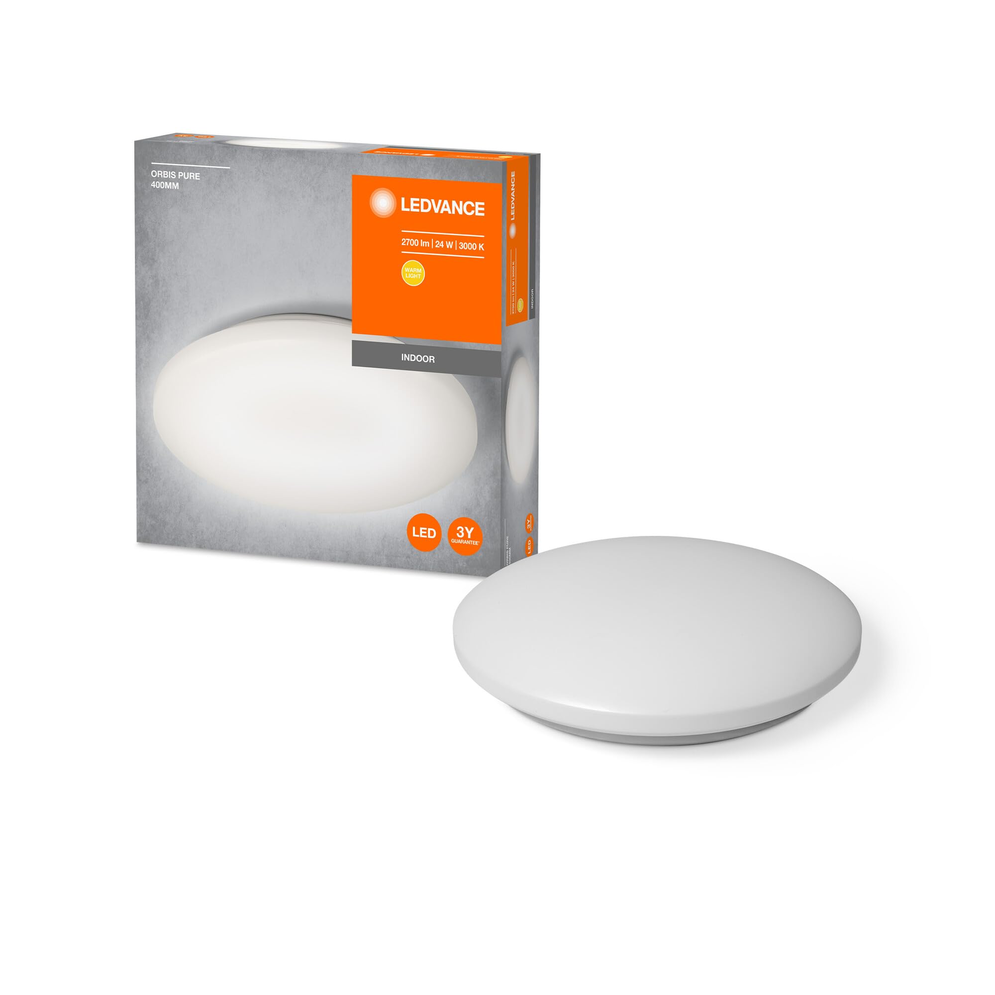 LEDVANCE Orbis Pure 400MM 24W 830 24 W, Bianco Caldo