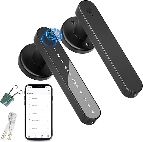Pomo de puerta, cerradura de puerta de huellas dactilares para dormitorios, perilla de puerta inteligente, cerradura de puerta de entrada sin llave