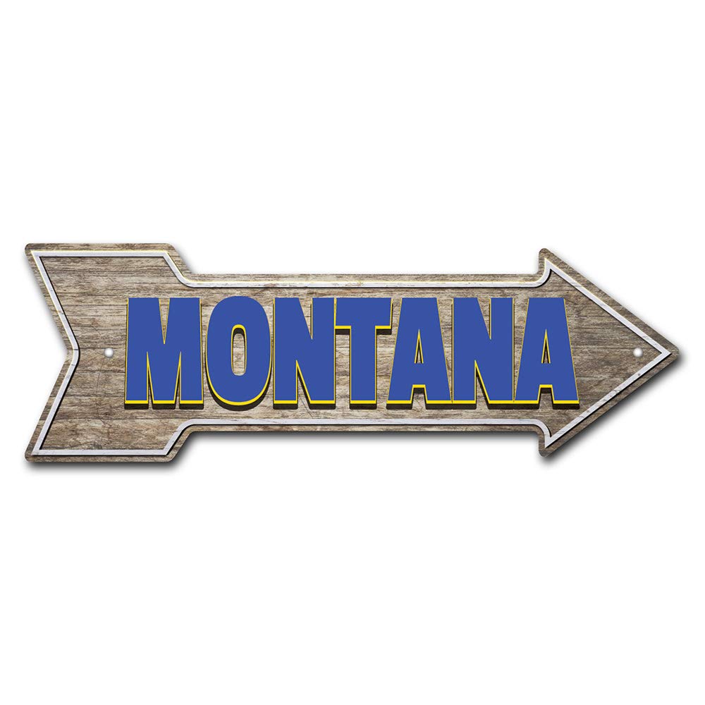 Amazon.com: Montana Arrow Sign | Indoor/Outdoor | Direction Arrow