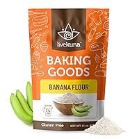 Vista 8 de LiveKuna Harina de Plátano Orgánica - Alternativa de Harina Multiusos Sin Gluten para Recetas de Horneado y Cocina - Harina de Plátano Vegana Sin