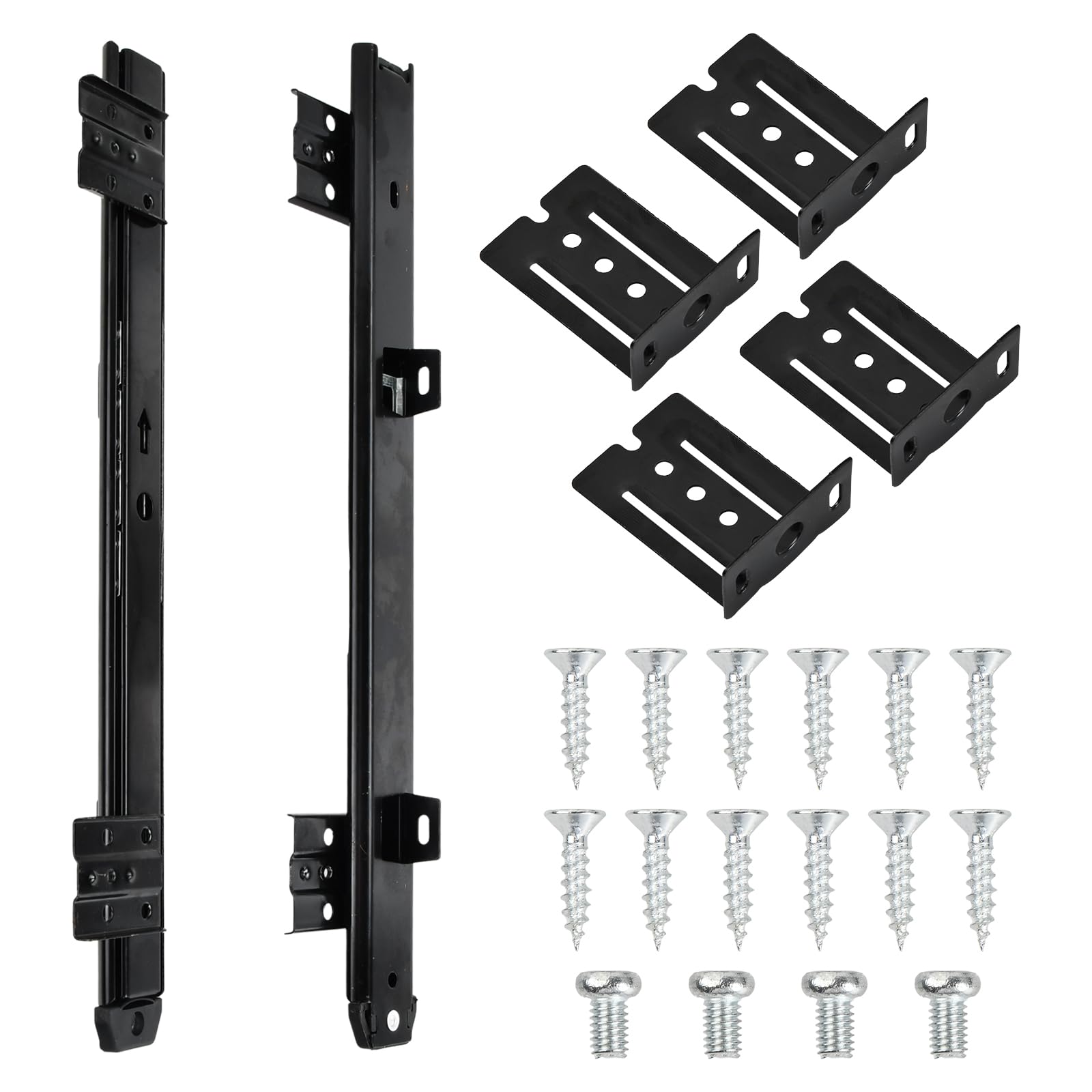 Drawer Runners Keyboard Slide Hardware, 35cm Ball Bearing Runners for Underdesk Keyword Platform/Shelf/Drawer, Heavy Duty
