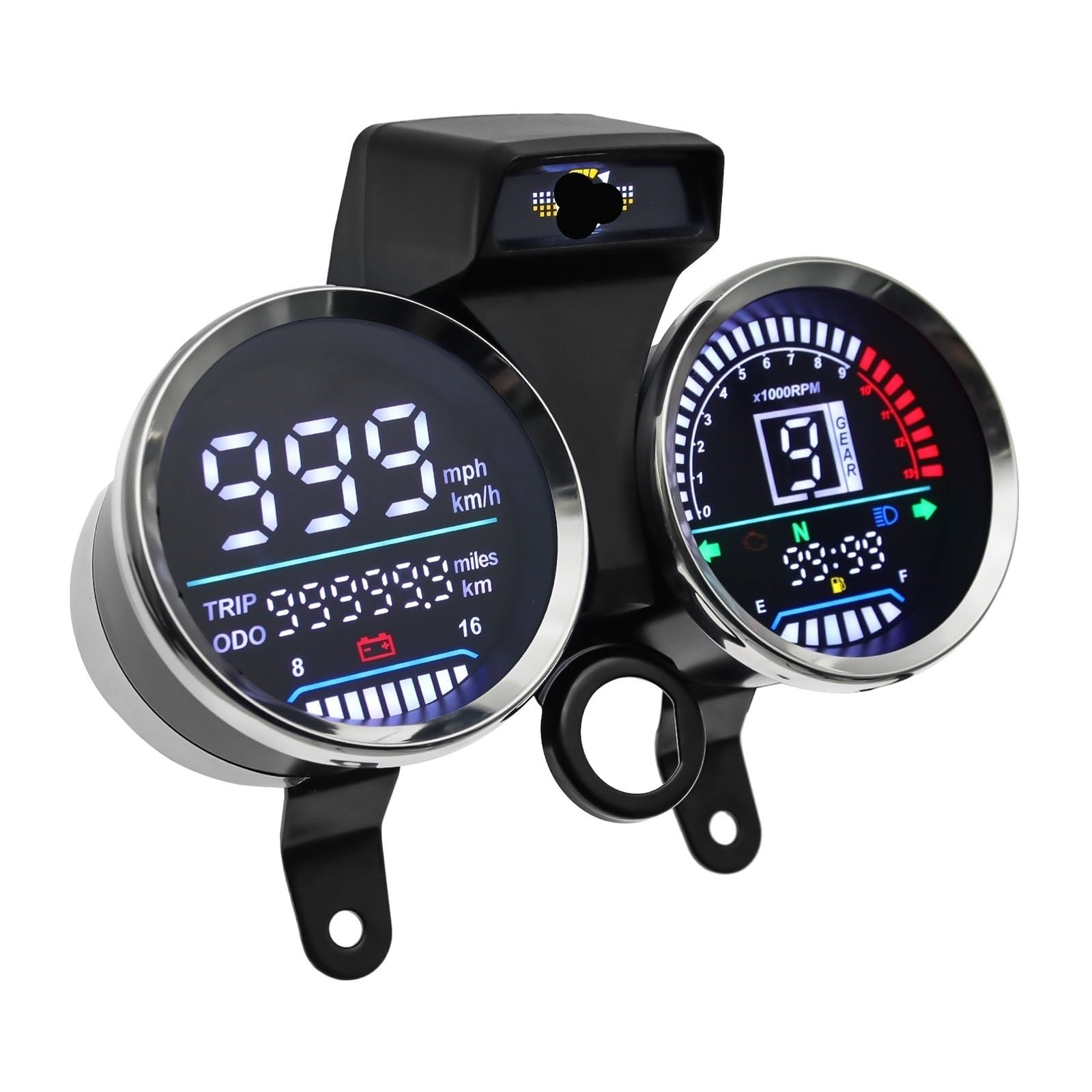 Contachilometri universale Contagiri per motocicletta, per Suzuki GN 125, tachimetro digitale, contachilometri, indicatore di marcia, strumento misurazione