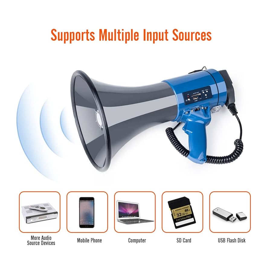 Amazon.co.jp: ハンディメガホン拡声器 新しいポータブル