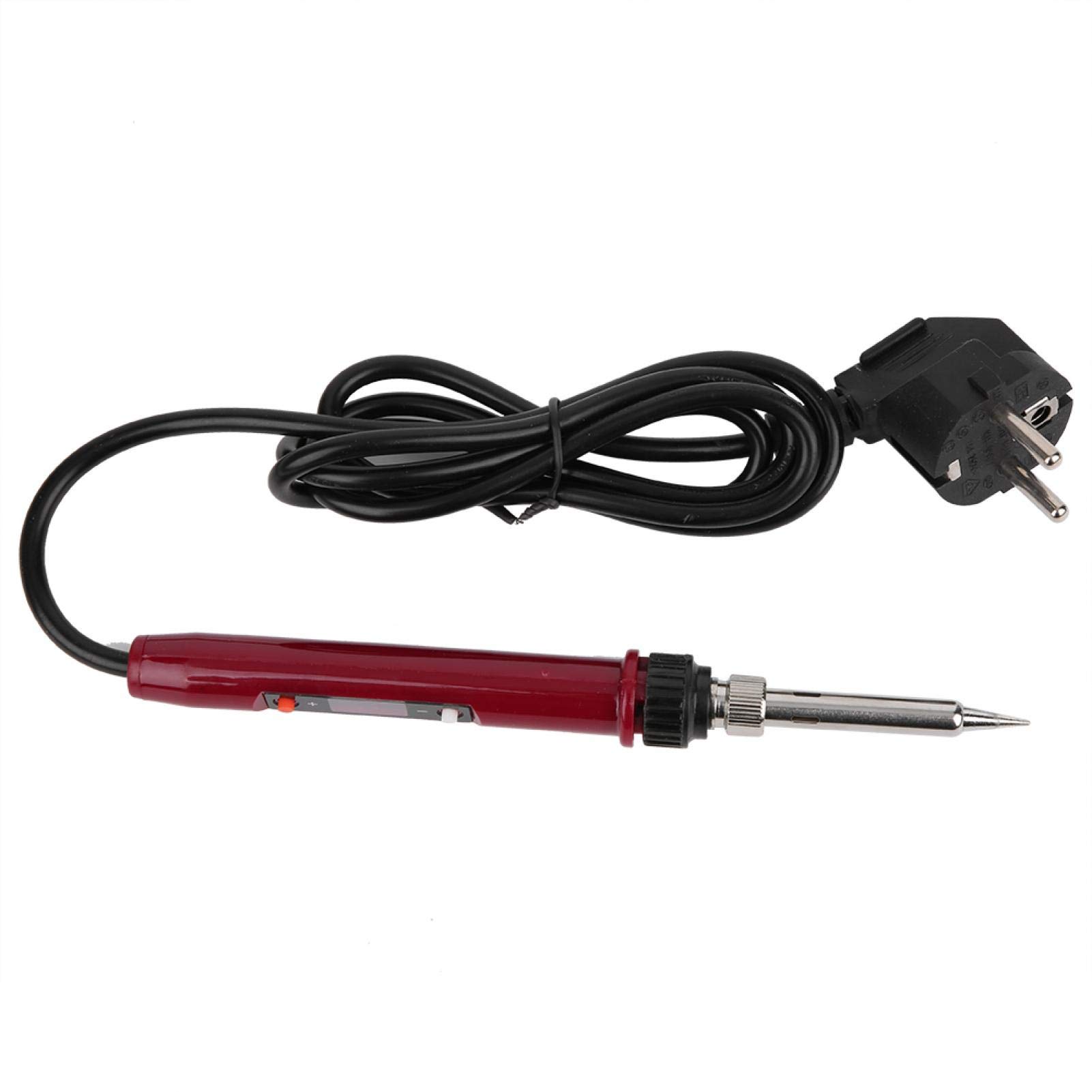 936H 80W Soldador eléctrico Pantalla digital Temperatura constante Hierro eléctrico Antióxido Rojo Soldador eléctrico Enchufe de la UE 220-240V