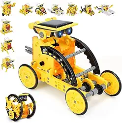 Energia Solar 12 Formas Kit Robotica, Kit Robotica, Robô Solar 12 em 1, Montar Construção de Robôs Ciência