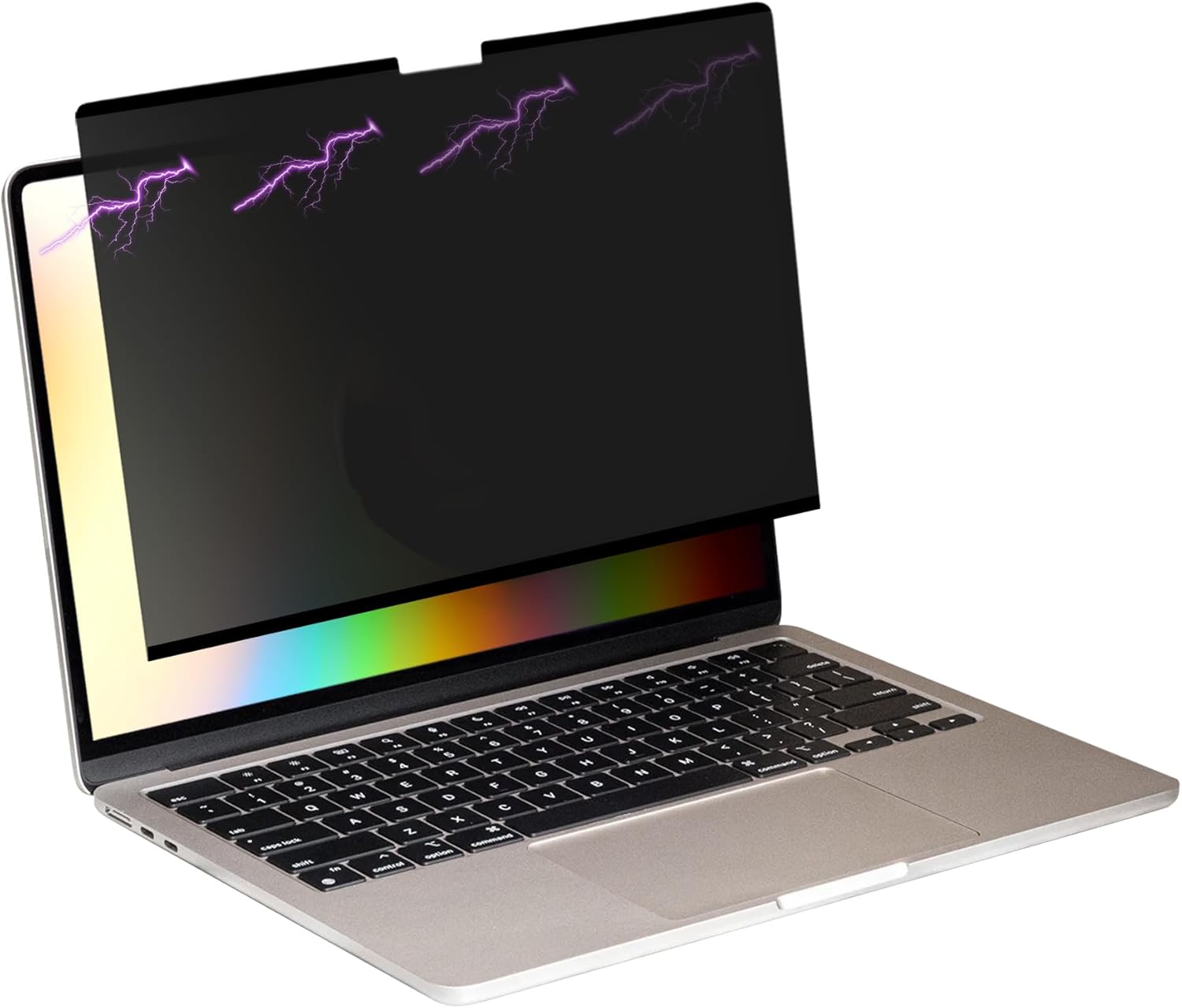 kwmobile Laptop Privacy Screen for Apple MacBook Pro 14.2 2024 M4 A3112 / A3185 / A3401 - Magnetic Computer Privacy Screen Shield - Laptop Monitor Protector - Anti Glare Blue Light Blocking